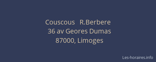 Couscous   R.Berbere