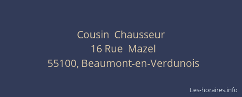 Cousin  Chausseur
