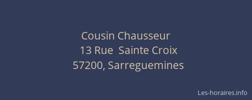 Cousin Chausseur