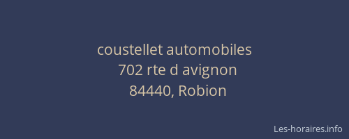 coustellet automobiles