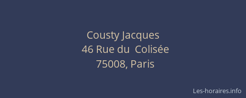 Cousty Jacques
