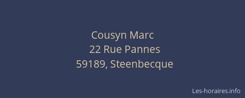 Cousyn Marc
