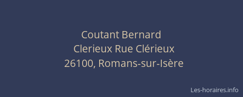 Coutant Bernard