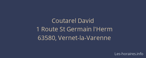 Coutarel David