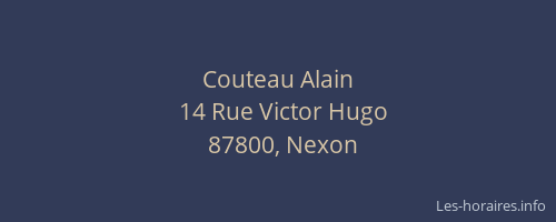 Couteau Alain