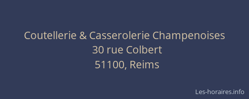 Coutellerie & Casserolerie Champenoises