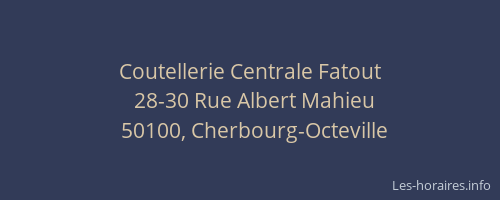 Coutellerie Centrale Fatout