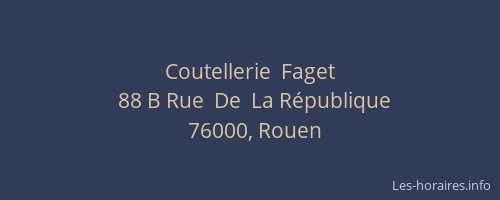 Coutellerie  Faget