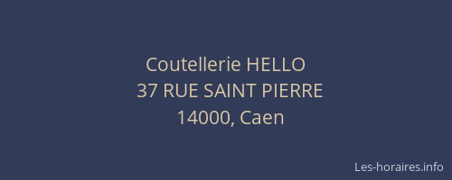 Coutellerie HELLO