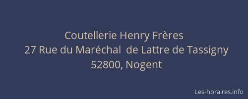 Coutellerie Henry Frères