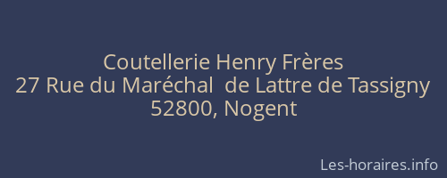 Coutellerie Henry Frères