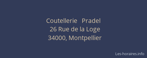Coutellerie   Pradel