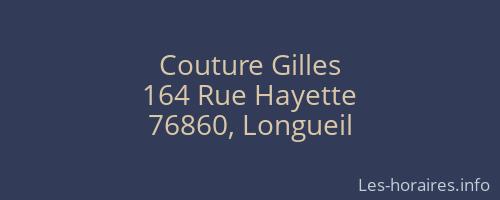 Couture Gilles