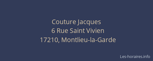 Couture Jacques