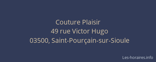 Couture Plaisir