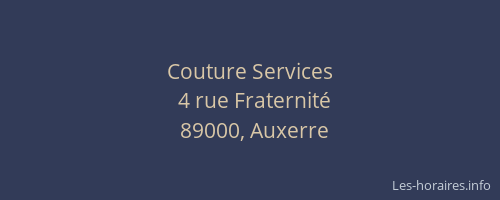 Couture Services