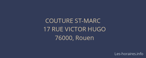 COUTURE ST-MARC