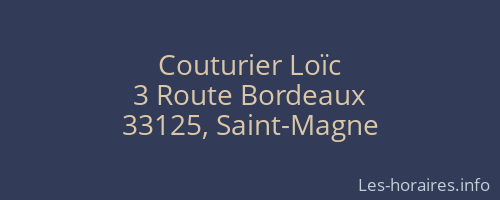 Couturier Loïc