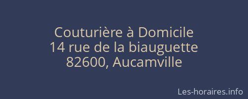 Couturière à Domicile