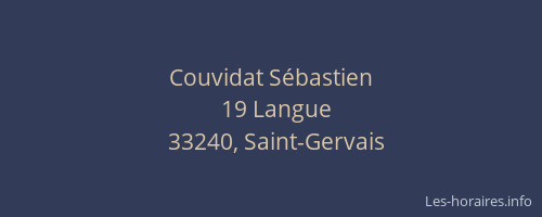 Couvidat S&eacute;bastien
