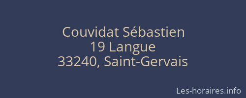 Couvidat Sébastien