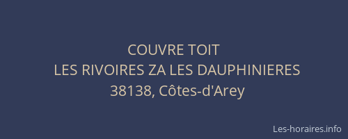 COUVRE TOIT