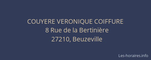 COUYERE VERONIQUE COIFFURE