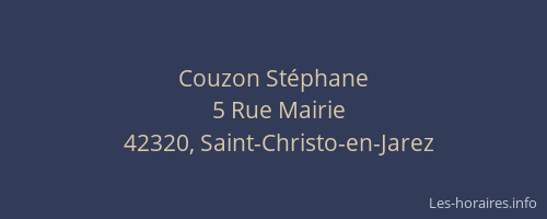 Couzon Stéphane