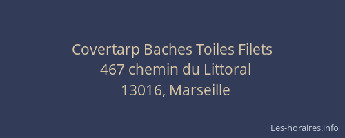 Covertarp Baches Toiles Filets