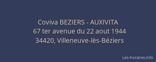 Coviva BEZIERS - AUXIVITA