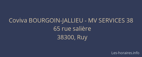 Coviva BOURGOIN-JALLIEU - MV SERVICES 38