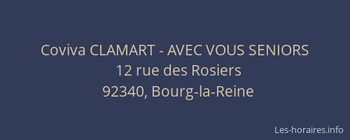 Coviva CLAMART - AVEC VOUS SENIORS