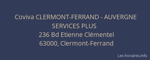 Coviva CLERMONT-FERRAND - AUVERGNE SERVICES PLUS