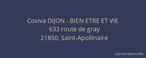 Coviva DIJON - BIEN ETRE ET VIE