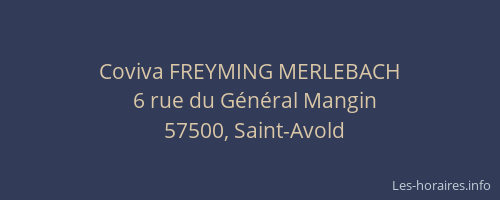 Coviva FREYMING MERLEBACH