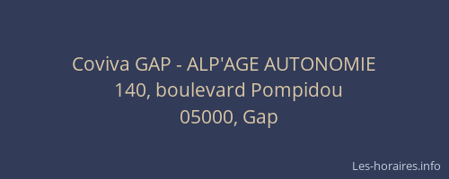 Coviva GAP - ALP'AGE AUTONOMIE