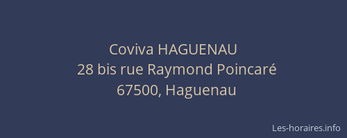 Coviva HAGUENAU