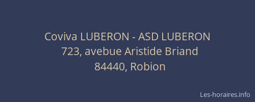 Coviva LUBERON - ASD LUBERON