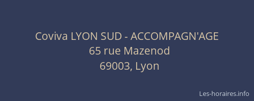 Coviva LYON SUD - ACCOMPAGN'AGE