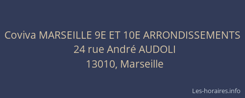 Coviva MARSEILLE 9E ET 10E ARRONDISSEMENTS