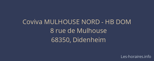 Coviva MULHOUSE NORD - HB DOM