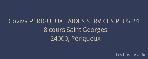 Coviva PÉRIGUEUX - AIDES SERVICES PLUS 24
