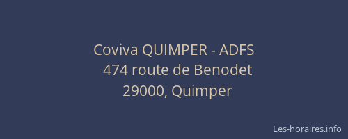 Coviva QUIMPER - ADFS