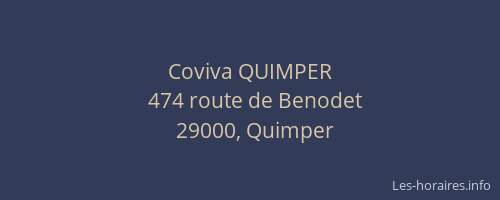 Coviva QUIMPER