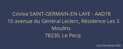 Coviva SAINT-GERMAIN-EN-LAYE - AAD78