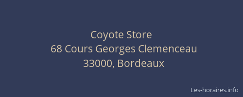 Coyote Store