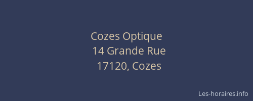 Cozes Optique