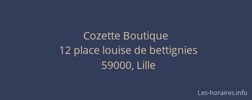 Cozette Boutique