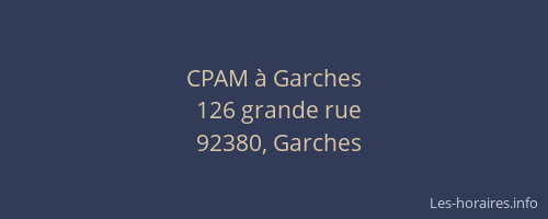 CPAM à Garches