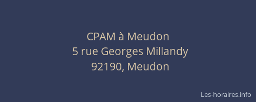 CPAM à Meudon